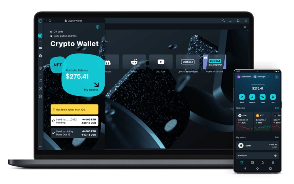 Crypto wallet opera что это